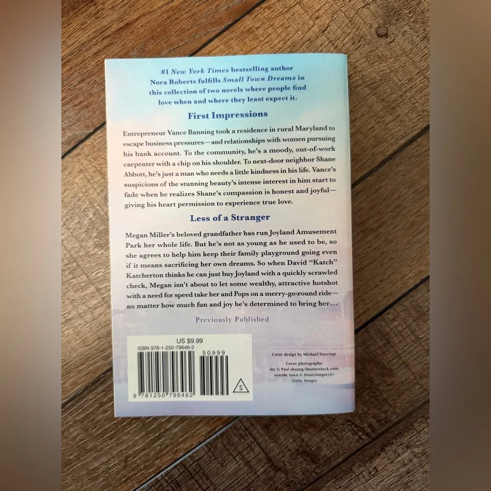 Nora Roberts 'Small Town Dreams' Coffee Table Book - Pink and Blue